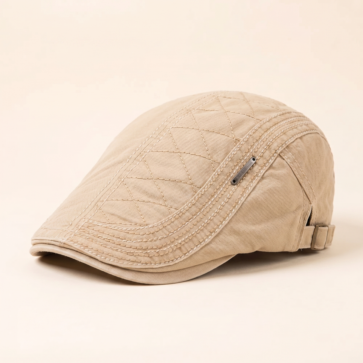 Pikowana bawełniana czapka
